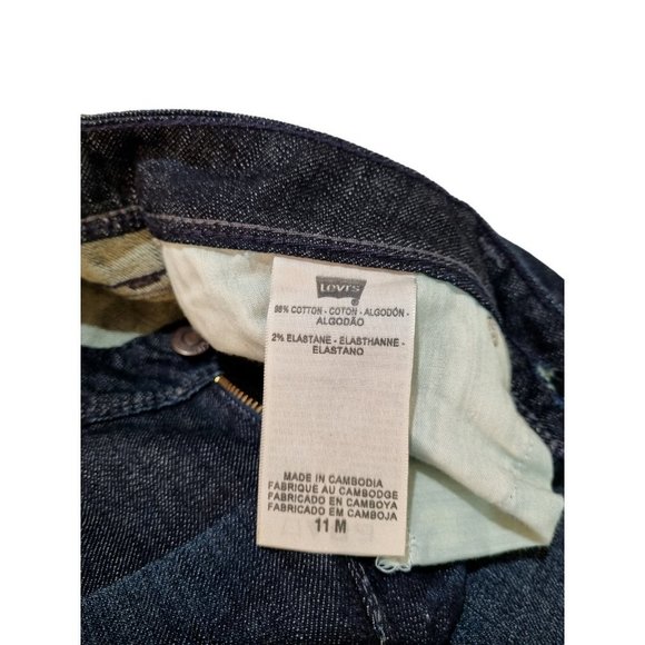 Levis Bold Curve Womens Indigo Denim Bootcut Leg Jeans Size 11 - W31 X L32 - Picture 9 of 9